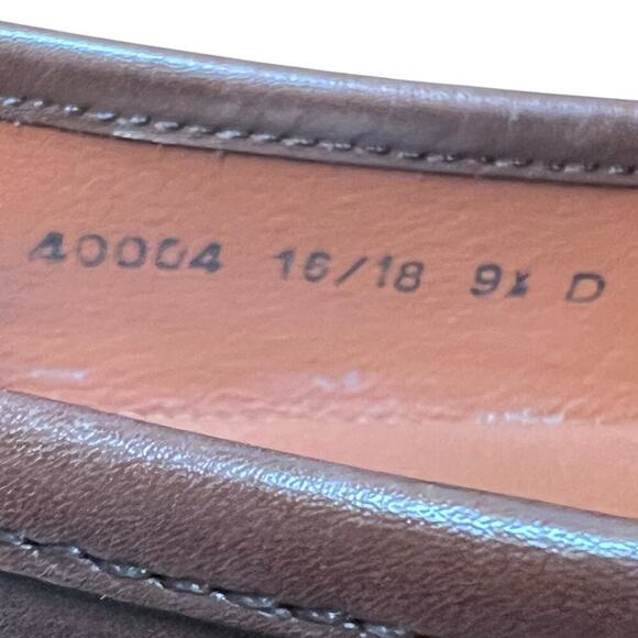 ALLEN EDMONDS Verona II Men's Sz 9.5 Brown Chili Leather Loafers Horse Bit - Picture 13 of 14